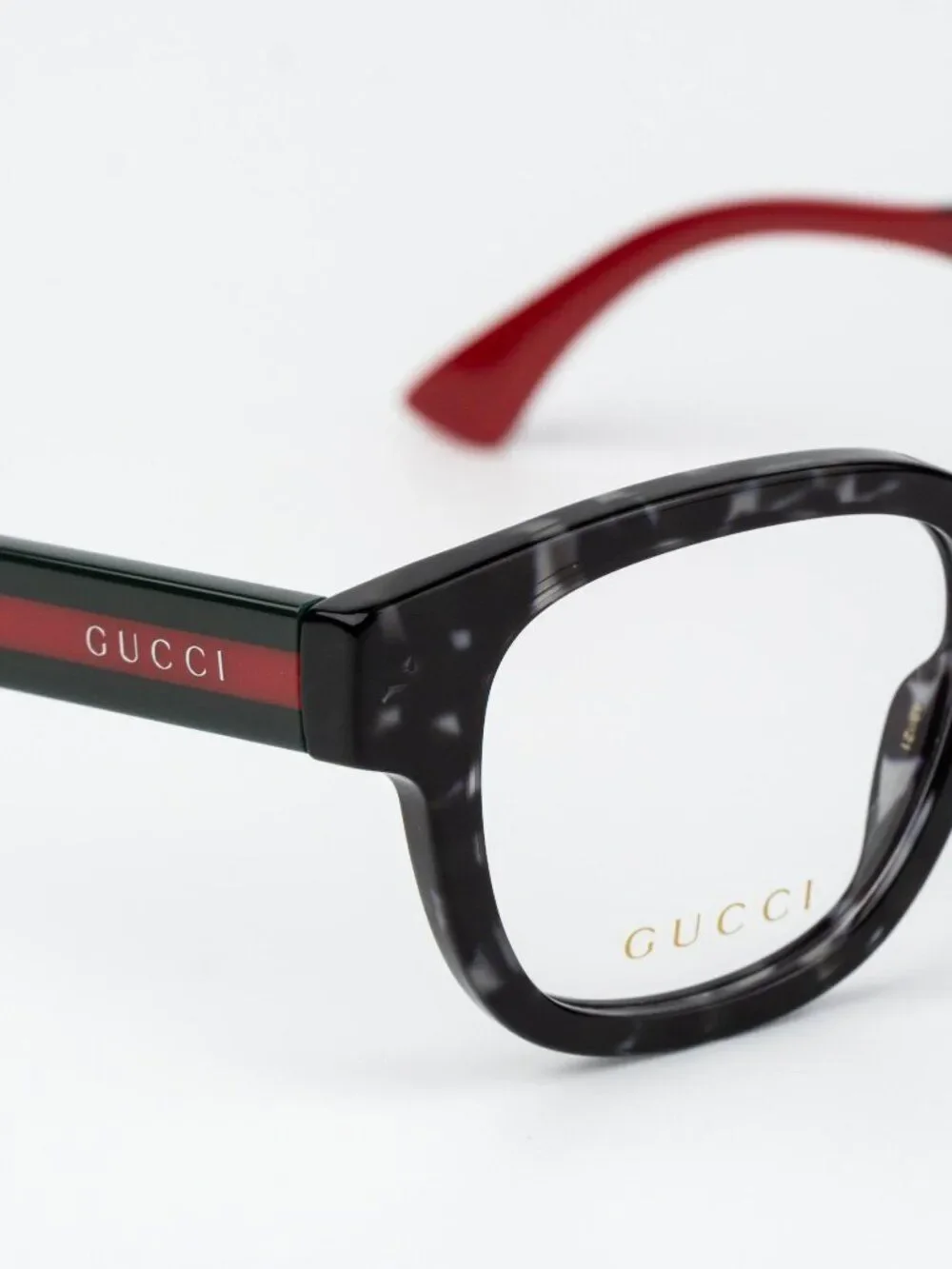 Gucci Men Eyeglasses Grey Havana Square GG1992O 002 NEW AUTHENTIC